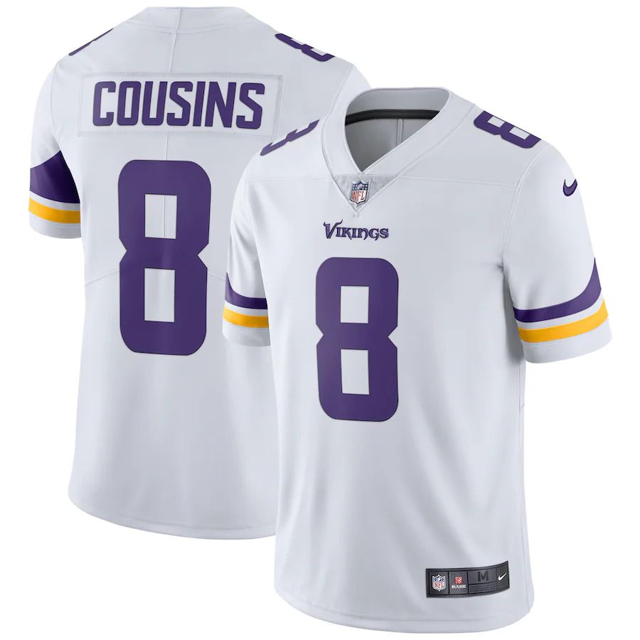 Men Minnesota Vikings #8 Kirk Cousins Nike White Vapor Untouchable Limited NFL Jersey->minnesota vikings->NFL Jersey